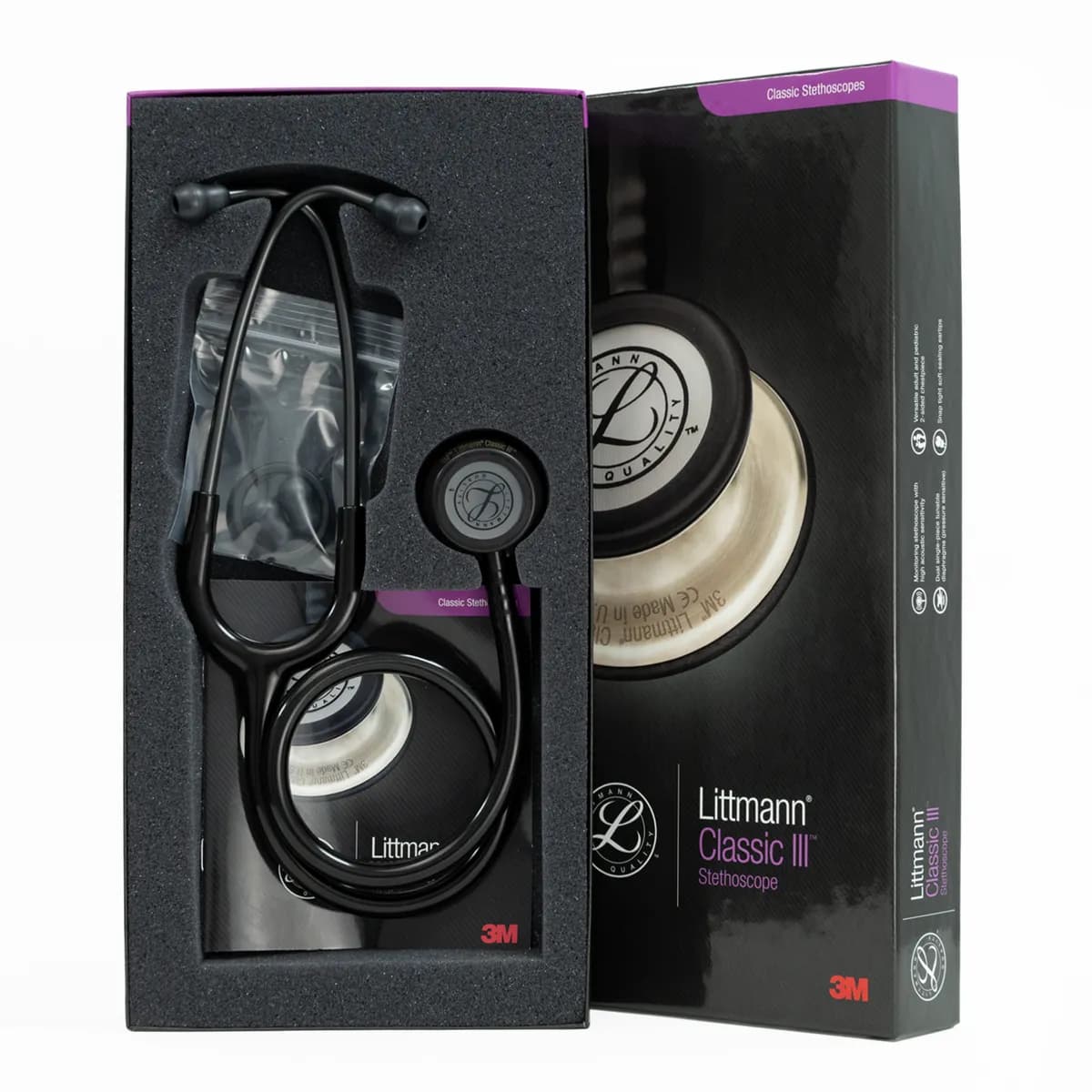 Estetoscopio Littmann® Classic III™ - Negro